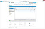 The ADrive web interface