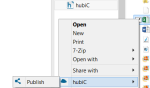 hubiC desktop share button