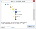 Selecting files to recover