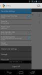 Syncplicity's Android settings