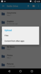 Android Upload Options